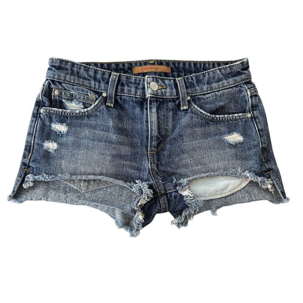 Joe's‎ Jeans Shorts Women's Size 25 Blue Denim Distressed